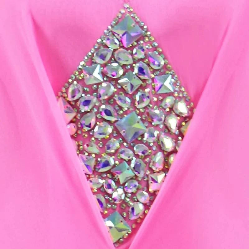 Pink Dress For Women Evening Latin Dance