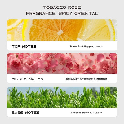 TROVEZ Tobacco Rose 100ml Perfume Long-lasting Fragrance Rich Unisex Perfume Scent Gifts Aroma Body Spray Perfumes for Men Women