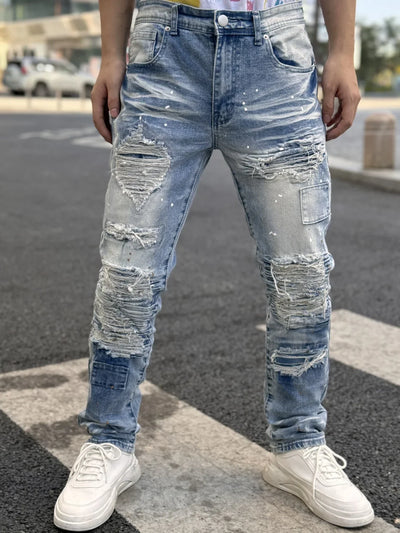 New Men's Denim Jeans for 2025  Breathable and Refreshing  Retro styled for Streetwear  Versatile and Suitable for All Occasions