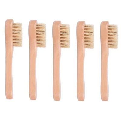 1/3/5Pcs Cleansing Face Brush Wooden Animal Hair Facial Deep Cleansing Massage Care Tool Face Washing Product Skin Care Brush