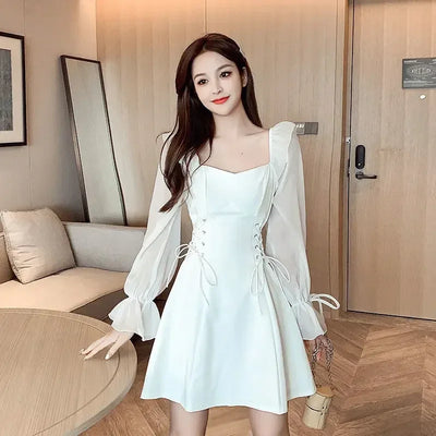 Dresses for Women Sensual Sexy A Line Spring Autumn Woman Long Sleeve Dress On Sales Designer Korean Fashion G Y2k Hot Promotion