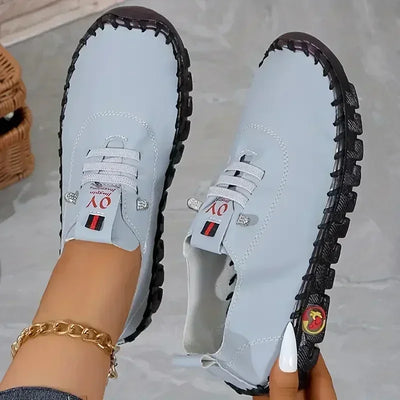 Women Sneakers 2025 New Designer Shoes Loafers Soft-soled Roman Breathable Outdoor Women Retro Big Size Single Shoes for Women