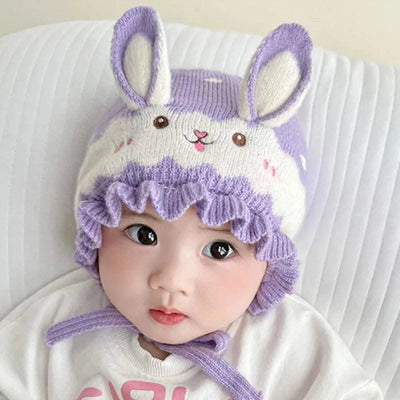 Cosy Bonnet Rabbit Baby Hat With Ears  |Winter | New-born, Boys, Girls,  Infant, Toddler Cap |Beanies Soft Ear Protection