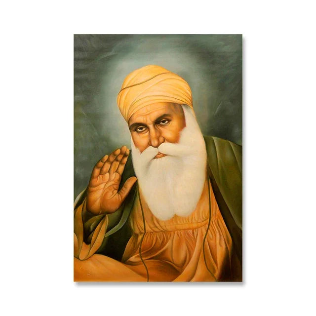 India Art The Ten Sikh Gurus Canvas Painting Wall Art Guru Nanak Posters Prints Sikhism Wall Picture for Living Room Decoration