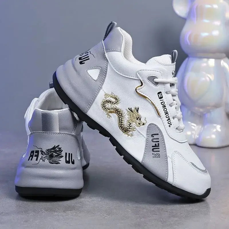 Women Designer Sneakers 2025 Summer Leather Waterproof Casual Sports Shoes Women Lightweight Breathable Non-slip Platform Shoes