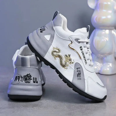 Women Designer Sneakers 2025 Summer Leather Waterproof Casual Sports Shoes Women Lightweight Breathable Non-slip Platform Shoes