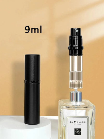 Portable Luxurious 9ml Travel Perfume Bottle Rosted Metal Shell Bottom Filling Sample Delicate Spray Empty Perfume Dispenser