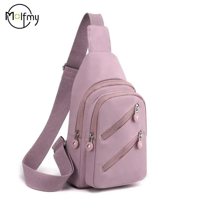 Sling Chest Bag for Women Nylon Fashionable