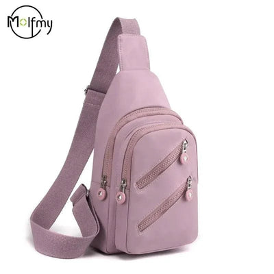 Sling Chest Bag for Women Nylon Fashionable