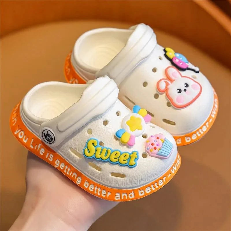Cartoon Soft Sole Anti Slip Children's Sandals and Slippers | Indoor, Home Shoes For Boys and Girls Kids Shoes