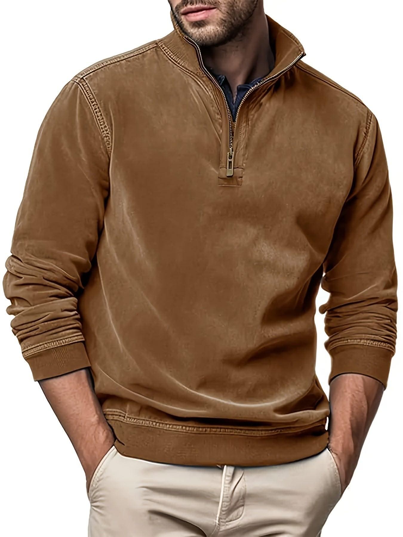 EXCLUSIVE MEN Faux Leather Sweatshirts