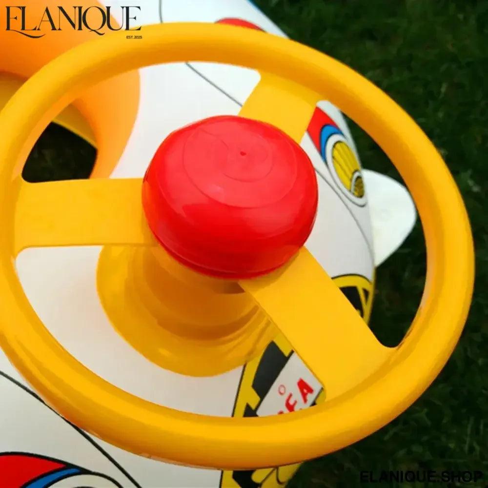 Baby Swimming Seat Ring Inflatable Toys Floating Sun Shade Toddler Swim Circle Fun Pool Bathtub Summer Beach Party Water Toys - Elanique