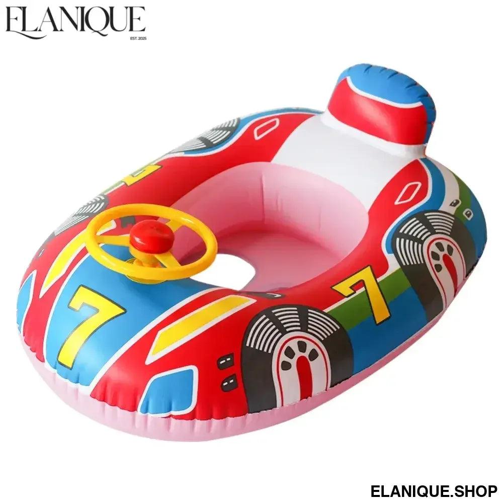 Baby Swimming Seat Ring Inflatable Toys Floating Sun Shade Toddler Swim Circle Fun Pool Bathtub Summer Beach Party Water Toys - Elanique