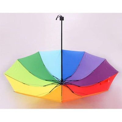 Big Size Rainbow Umbrella For Women Cute Windproof - Elanique