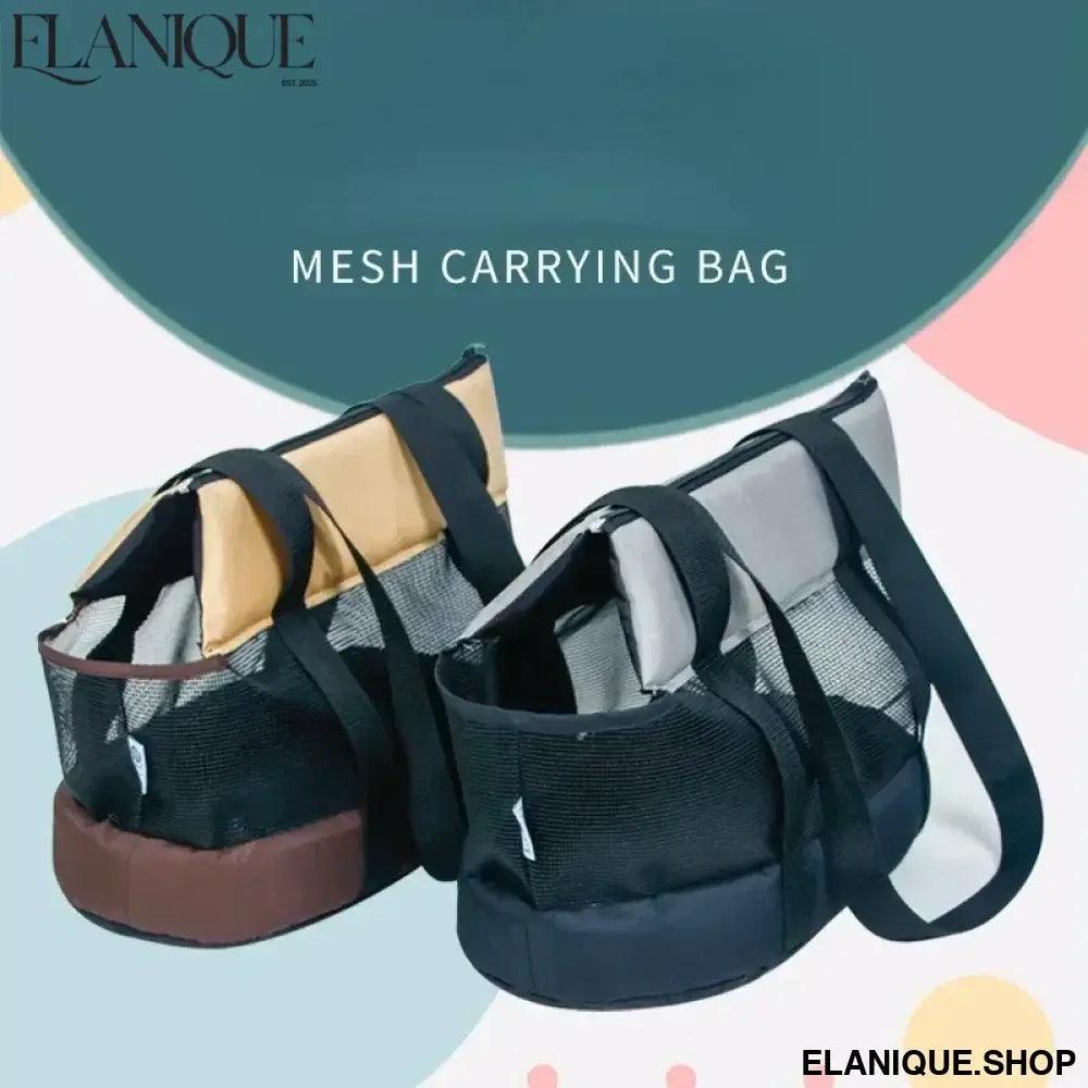 Breathable Small Pet Carrier Summer Pet Dog Carrier Portable Pet Carrier Shoulder Bag Black Cat Dog Carrier Bags For Small Dogs - Elanique