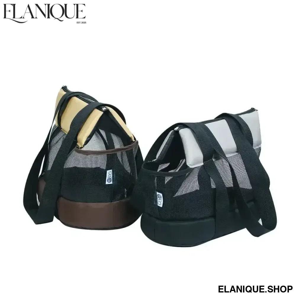 Breathable Small Pet Carrier Summer Pet Dog Carrier Portable Pet Carrier Shoulder Bag Black Cat Dog Carrier Bags For Small Dogs - Elanique