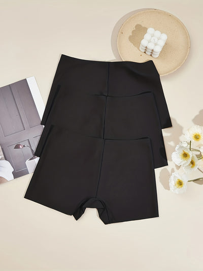 3pcs Soft No Show Boyshort Underwear For Women 3 Pack Soft Seamless Panties Pack