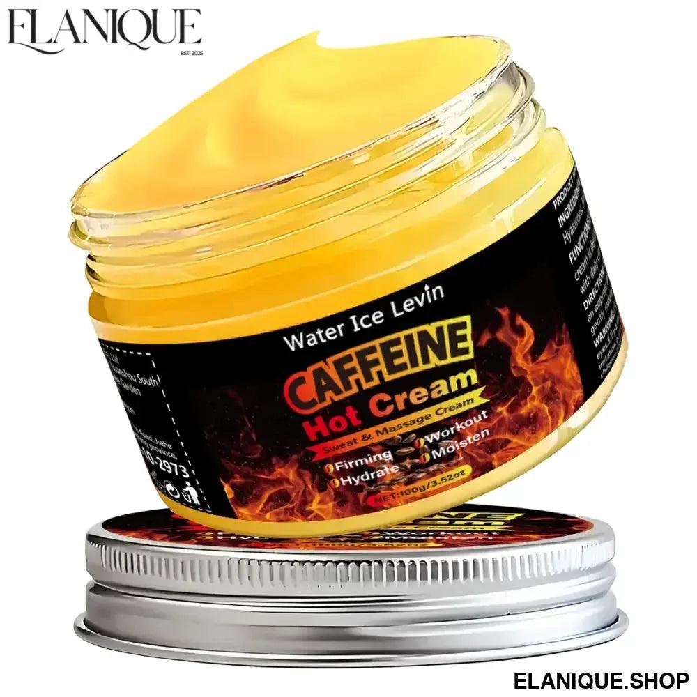 Caffeine Massage Cream, Body Cream, Rich in Caffeine and Other Extracts, Tightens the Skin, Moisturizes the Skin, and Is Easy to Absorb - Elanique