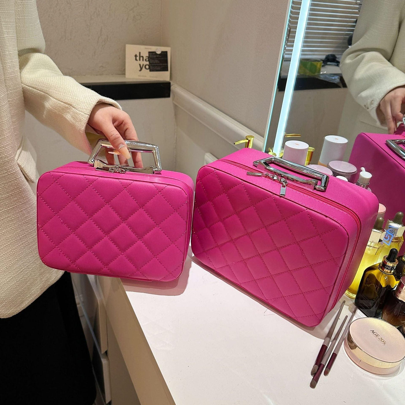 EXCLUSIVE: Embroidery Design Cosmetic Bag Large Capacity Storage For Women