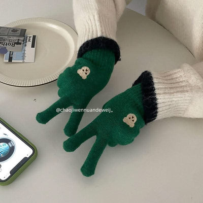 Facial Expression Bag Gloves For Women