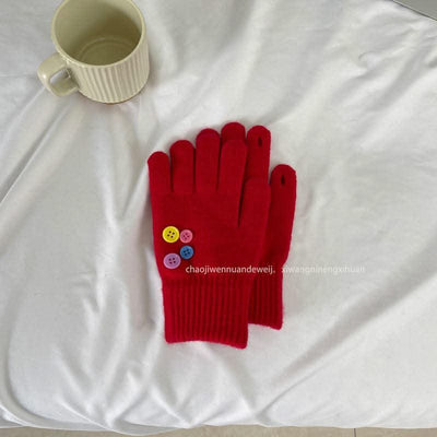 Facial Expression Bag Gloves For Women