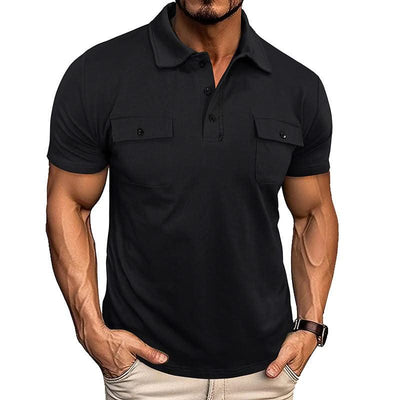 Summer Polo Shirt With Pockets For Men - Elanique