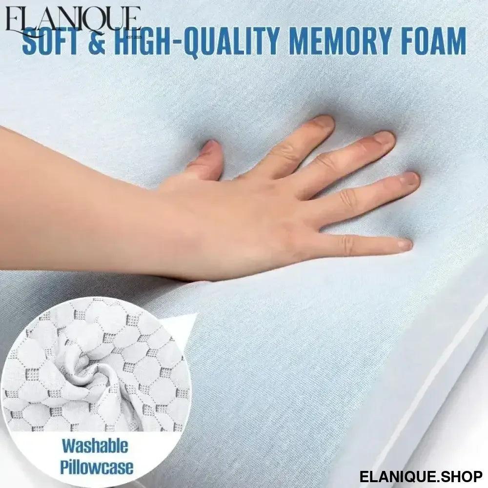 Cervical Pillow for Neck and Shoulder Pain Relief Contour Bed Pillow for Side, Back and Stomac Memory Foam Pillow for Sleeping - Elanique
