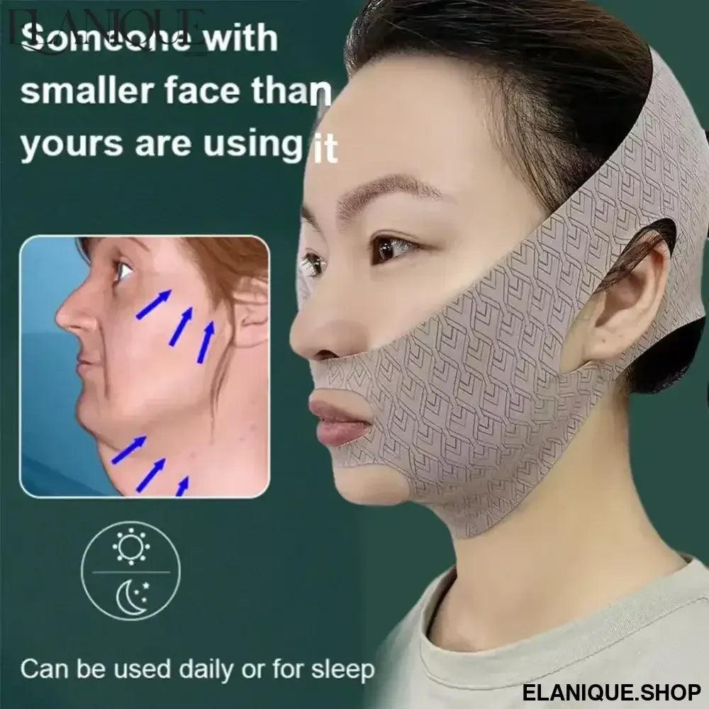 Chin Cheek Slimming Bandage - V Shaper V Line Lifting Anti Wrinkle Mask - Elanique