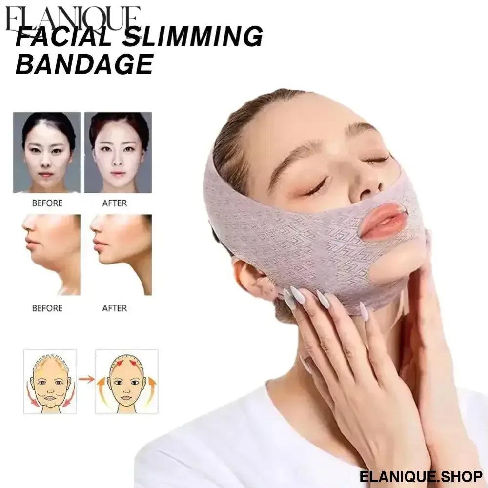Chin Cheek Slimming Bandage - V Shaper V Line Lifting Anti Wrinkle Mask - Elanique
