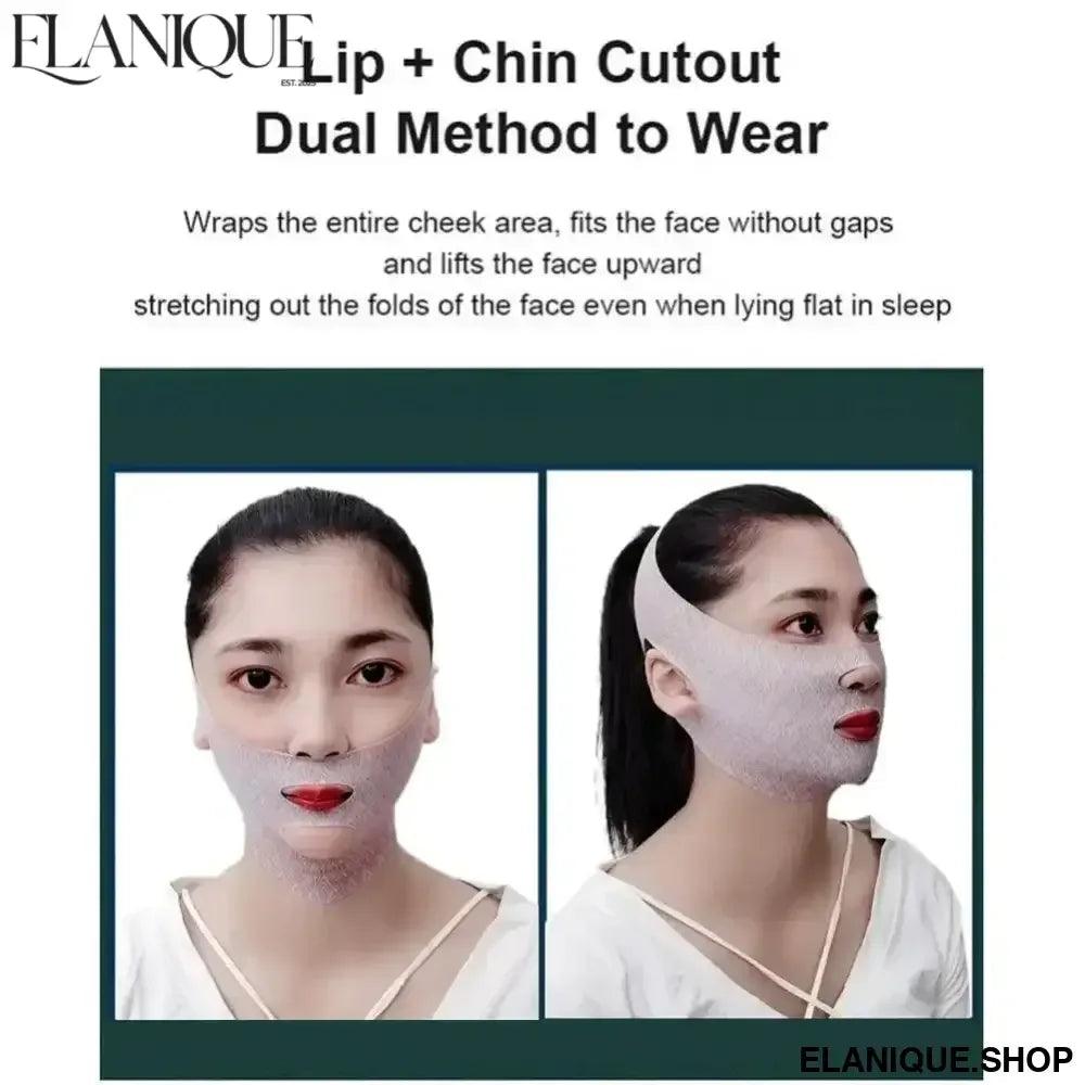 Chin Cheek Slimming Bandage - V Shaper V Line Lifting Anti Wrinkle Mask - Elanique