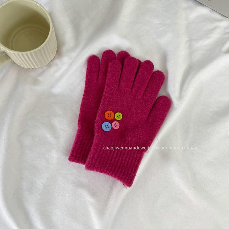 Facial Expression Bag Gloves For Women