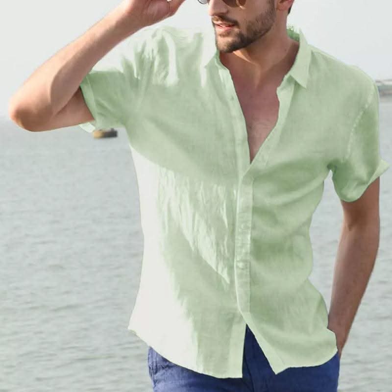 Summer Short-sleeved Shirt Tops Men - Elanique