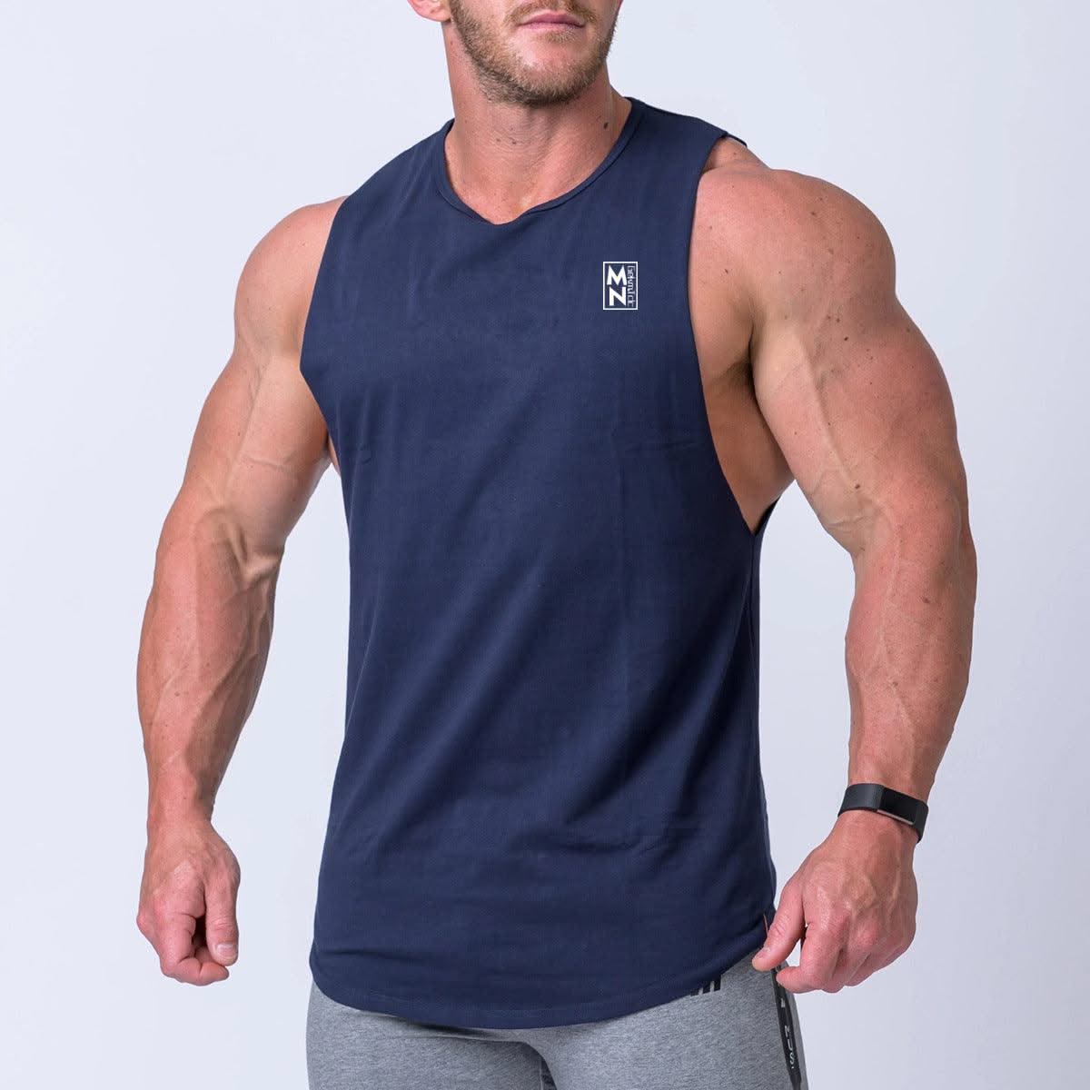 Fitness Vest Equipment Sports Sleeveless T-shirt Men - Elanique
