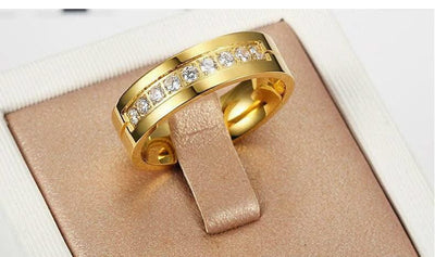 Stainless Steel Accessories Fashion 18K Ring For Women - Elanique