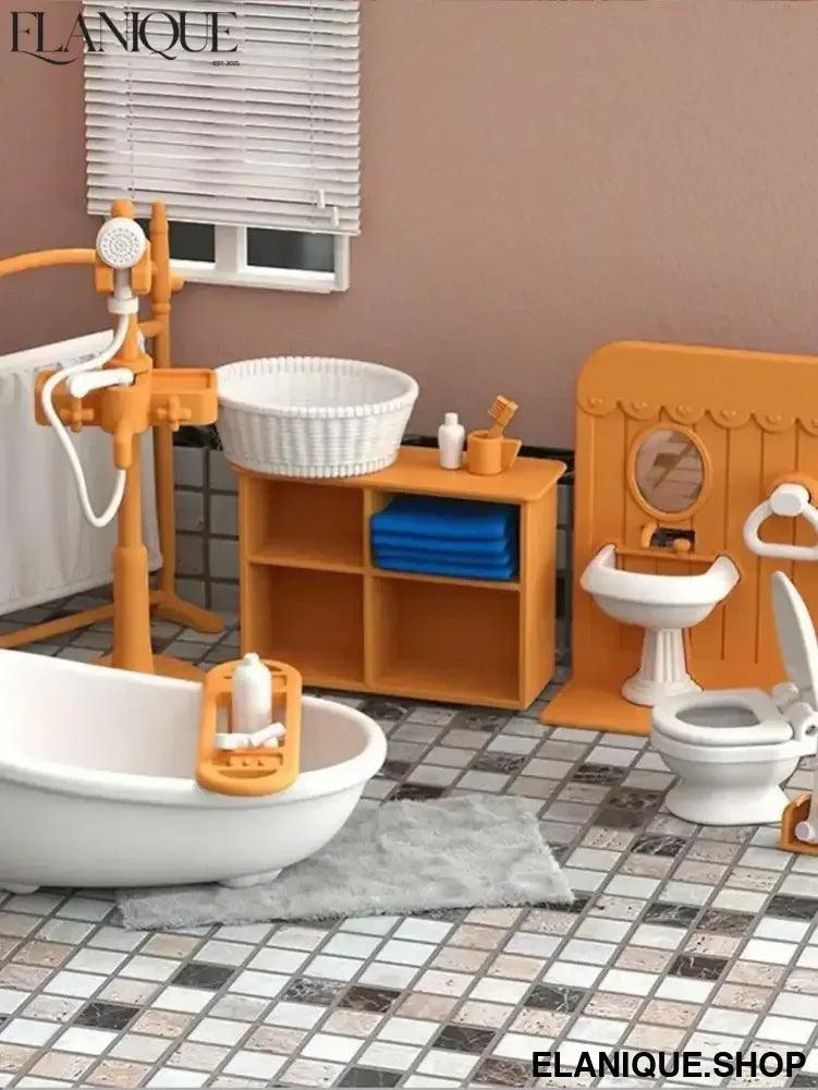 Dollhouse Furniture Set | DIY Miniature Accessories - Elanique