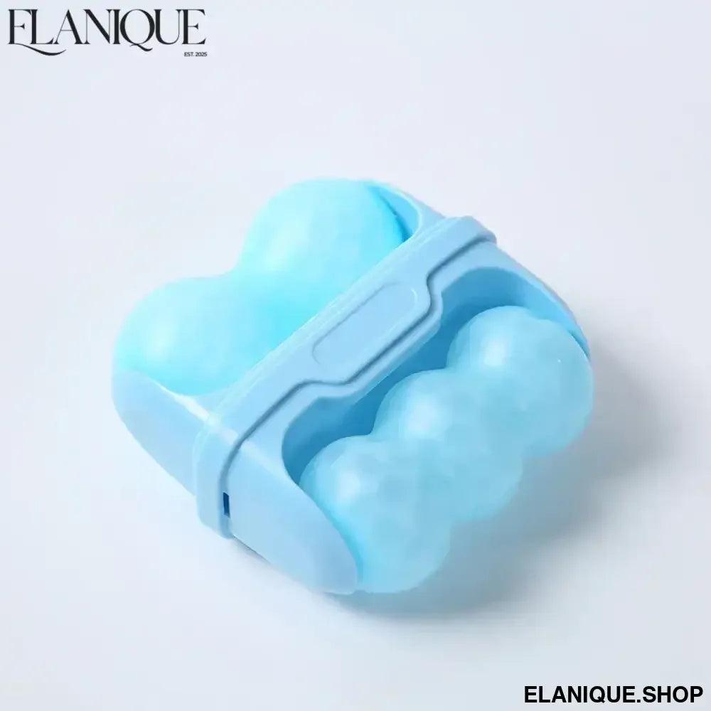 Double Head Ice Roller For Face Eye Puffiness Migraine Pain Relief Minor Injury Facial Cold Therapy Massage Roller Skin Care - Elanique