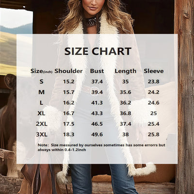 Vintage Women's Long Plush Coat With Fur Collar, Winter Warm Thick Trench Jacket For Formal & Casual