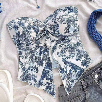 Sexy Hot Girl Beach Tube Holiday Sleeveless Top