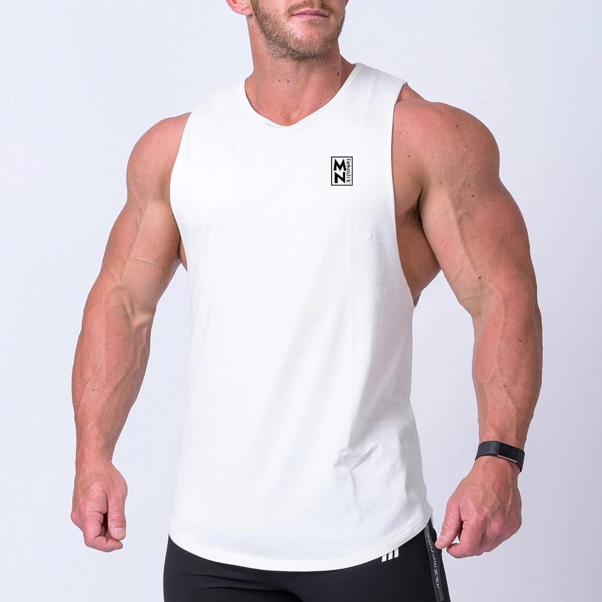 Fitness Vest Equipment Sports Sleeveless T-shirt Men - Elanique
