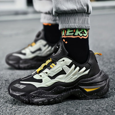 Men'S Breathable Running Shoes - Lightweight Sneakers with Cushioned TPU Sole, Lace-Up Closure, Non-Slip Rubber Outsole - All-Season Gym, Jogging, Gym Footwear, Striped Design, Comfortable Fit, Fitness Enthusiasts