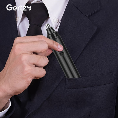 GERTZY Ear And Nose Hair Trimmer for Men Rechargeable - USB Electric Nose Hair Trimmer for Women - Painless Eyebrow Facial Hair Removal Nose Clipper, Father's Day Gift