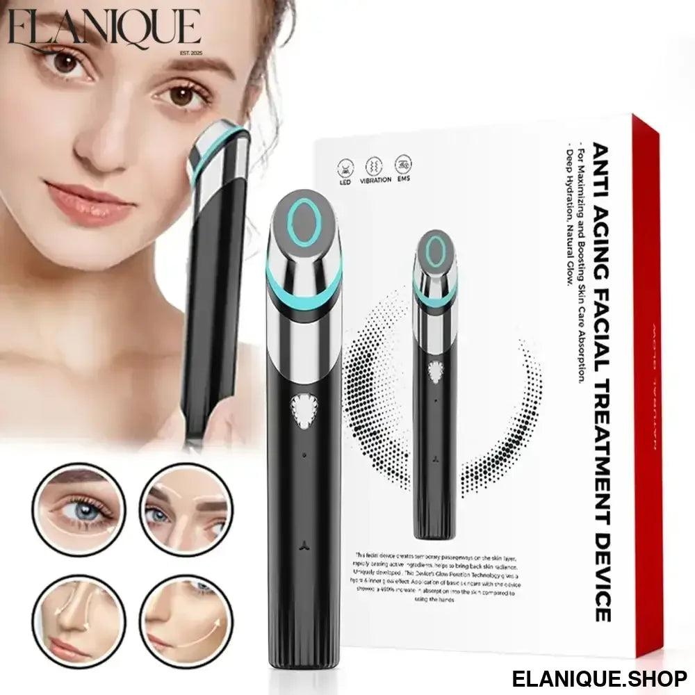 Facial Age-R Booster H Skin Care Facial Skin Care Tools Anti Aging Microcurrent Lift Face Care Therapy Home Beauty Device - Elanique