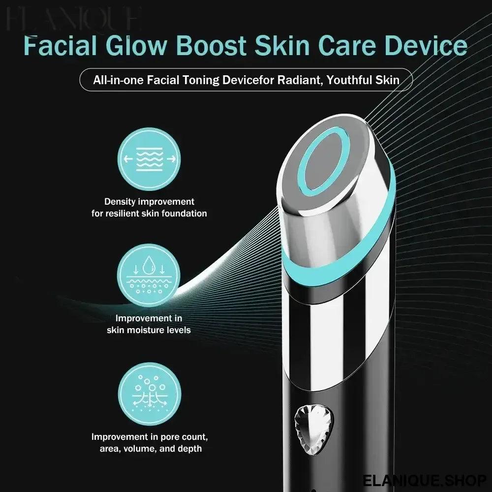 Facial Age-R Booster H Skin Care Facial Skin Care Tools Anti Aging Microcurrent Lift Face Care Therapy Home Beauty Device - Elanique