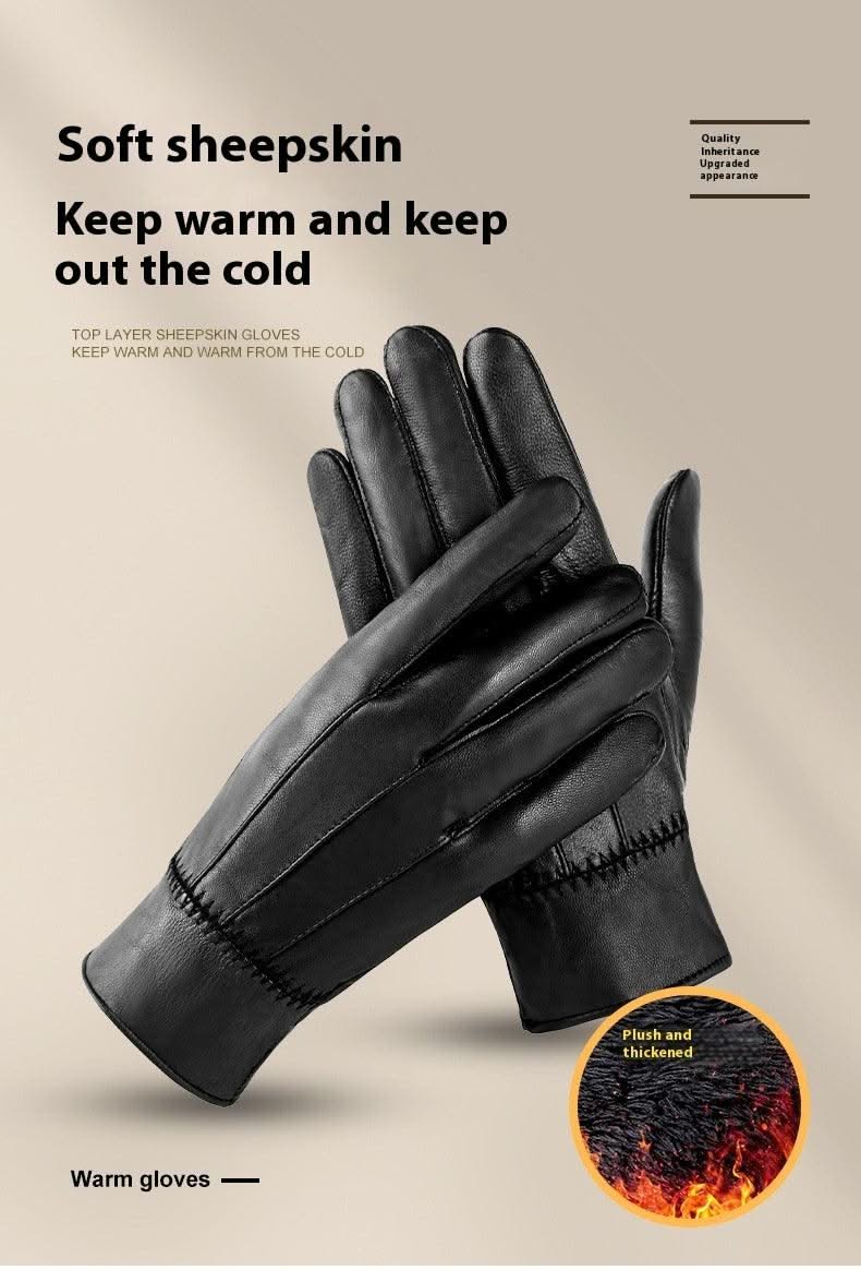 Genuine Leather Gloves For Men Women