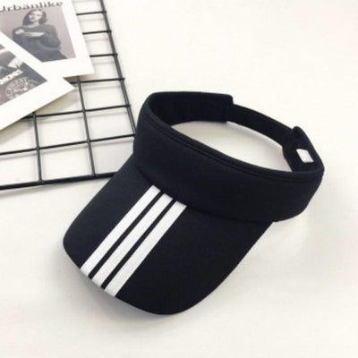Striped Fashion Women Men Sun Visor Beanie Hats - Elanique