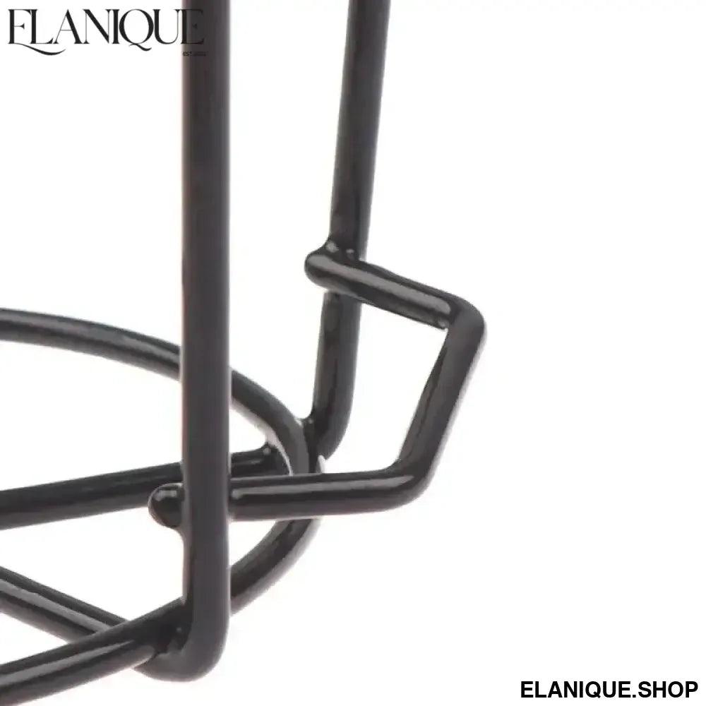 Garden Hanging Plant Iron Racks Balcony Round Flower Pot Rack Railing Fence - Elanique