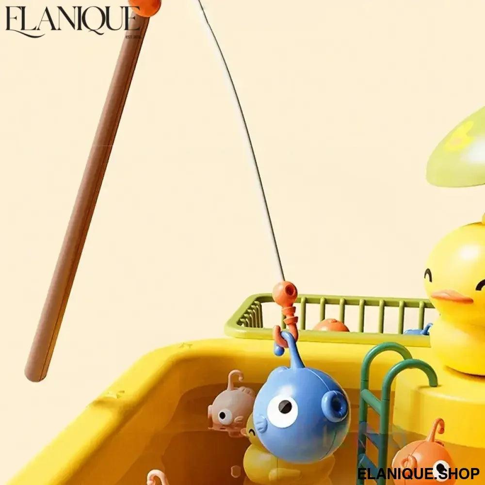 Kids Kitchen Sink Toys Electric Dishwasher Playing Toy With Running Water Pretend Play Food Fishing Toy Role Playing Girls Gift - Elanique