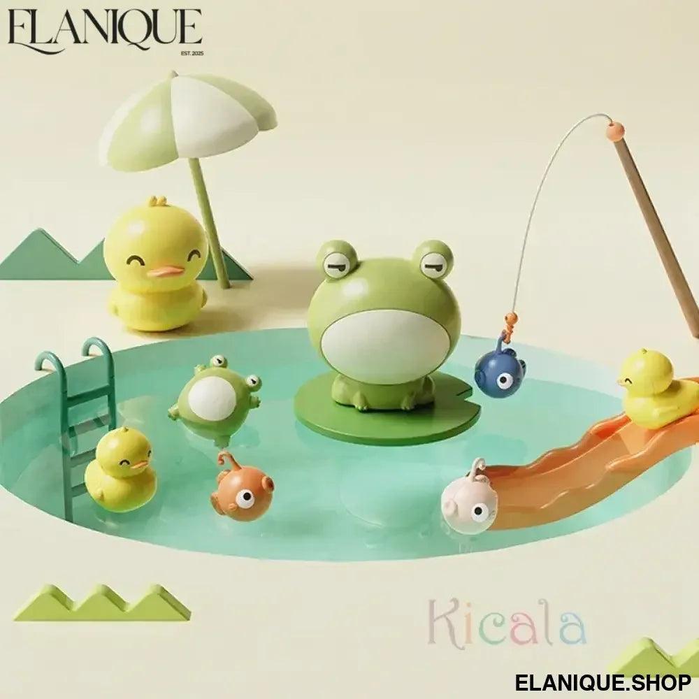 Kids Kitchen Sink Toys Electric Dishwasher Playing Toy With Running Water Pretend Play Food Fishing Toy Role Playing Girls Gift - Elanique