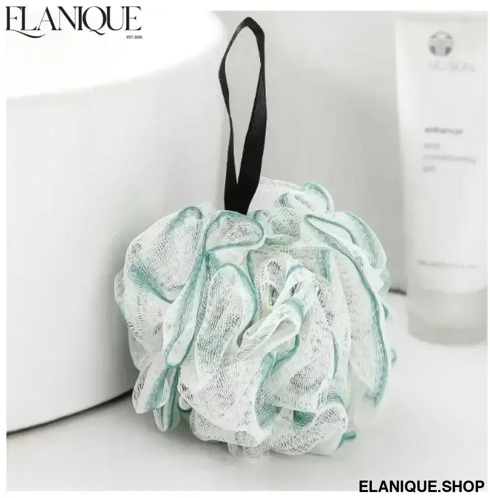 Large Size Bath Shower Loofah Sponge Pouf Body Wash Scrubber Rubbing Towel Foaming Wash Shower Bath Ball Mesh Sponge - Elanique
