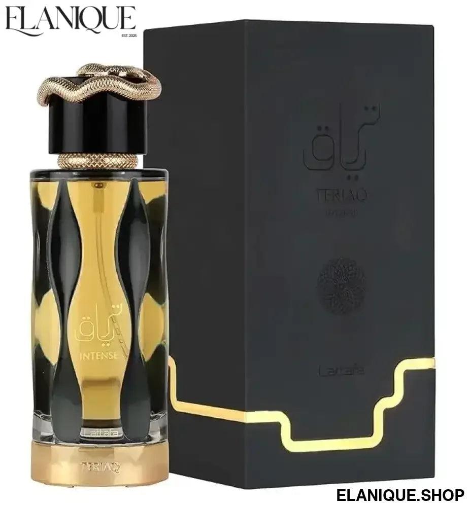 Lattafa Teriaq Intense Perfume 100M Arabian Fragrance for Women & Men Long Lasting Sexy Unisex Eau de Parfum Luxury Gift Set - Elanique